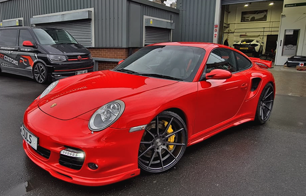 Moshammer 997TT Front Spoiler Lip Evo : Suncoast Porsche Parts